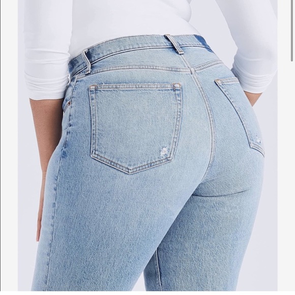 Abercrombie curve love 90’s straight ultra high rise vent hem jeans size 33 - Picture 5 of 9